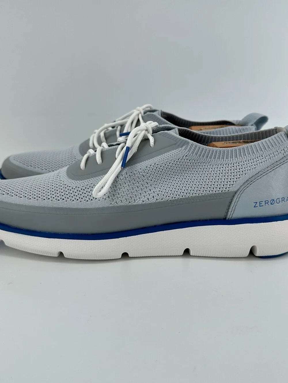 Cole Haan Men's Zerogrand  Omni Lace Up Gray/Blue Casual Sneaker 10M